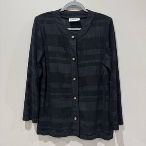 Ariel Timeless Luxury Black Cardigan Size Small Black